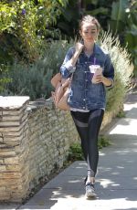 LILY COLLINS After Workout in Beverly Hills 07/29/2017