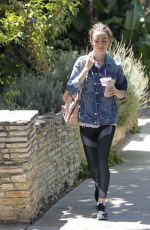 LILY COLLINS After Workout in Beverly Hills 07/29/2017