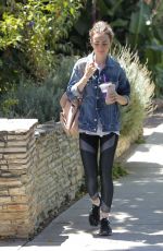 LILY COLLINS After Workout in Beverly Hills 07/29/2017