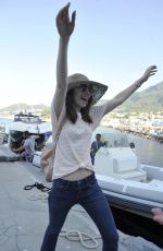 LILY COLLINS Arrives at Her Hotel in Italy 07/14/2017