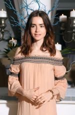 LILY COLLINS at Ambi Media Droup Dinner in Honor of Lily Collins 07/14/2017