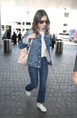 LILY COLLINS at Los Angeles International Airport 07/13/2017