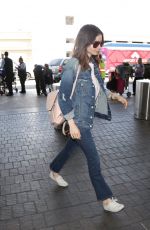 LILY COLLINS at Los Angeles International Airport 07/13/2017