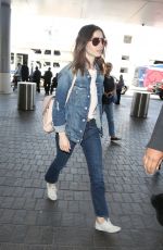 LILY COLLINS at Los Angeles International Airport 07/13/2017