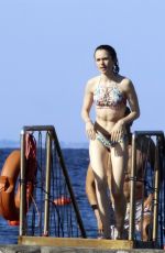 LILY COLLINS in Bikini at a Beach in Ischia 07/17/2017