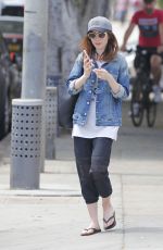 LILY COLLINS Leaves a Gym in Beverly Hills 07/09/2017