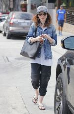 LILY COLLINS Leaves a Gym in Beverly Hills 07/09/2017