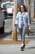 LILY COLLINS Leaves a Gym in Beverly Hills 07/13/2017