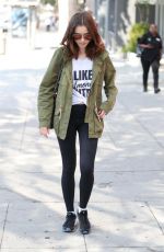 LILY COLLINS Leaves a Gym in West Hollywood 07/11/2017