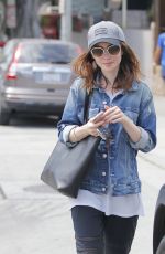 LILY COLLINS Leaves a Salon in Beverly Hills 07/09/2017
