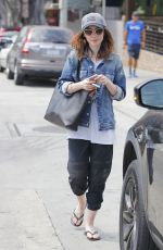 LILY COLLINS Leaves a Salon in Beverly Hills 07/09/2017