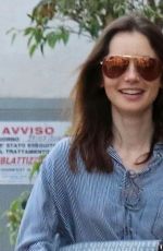 LILY COLLINS Out and About in Ischia 07/18/2017