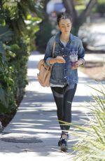 LILY COLLINS Out for Ice Tea in Beverly Hills 07/29/2017