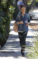 LILY COLLINS Out for Ice Tea in Beverly Hills 07/29/2017