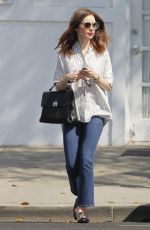 LILY COLLINS Out Shopping in  Beverly Hills 07/07/2017