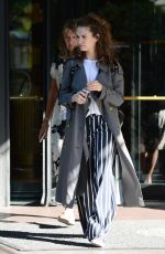 LILY JAMES Leaves Her Hotel in Milan 07/07/2017