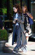 LILY JAMES Leaves Her Hotel in Milan 07/07/2017