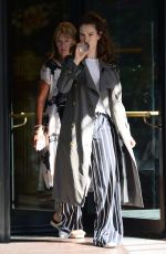 LILY JAMES Leaves Her Hotel in Milan 07/07/2017