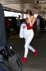 LILY-ROSE DEPP in Tights at LAX Airport in Los Angeles 07/20/2017
