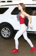 LILY-ROSE DEPP in Tights at LAX Airport in Los Angeles 07/20/2017