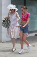 LILY-ROSE DEPP Out for Lunch in Los Angeles 07/09/2017