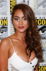 LINDSEY MORGAN at The 100 Press Line at Comic-con International 2017 in San Diego 07/21/2017