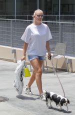 LINDSEY VONN Out Sshopping with Her Dog in Beverly Hills 07/09/2017