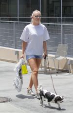 LINDSEY VONN Out Sshopping with Her Dog in Beverly Hills 07/09/2017