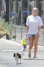 LINDSEY VONN Out Sshopping with Her Dog in Beverly Hills 07/09/2017