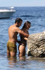 LOLA PONCE on the Beach in Ischia 07/10/2017