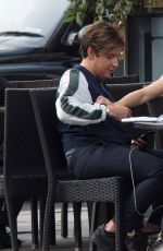 LOTTIE MOSS< EMILY BLACKWELL and FRANKIE GAFF at Goat Restaurant in Chelsea 07/18/2017
