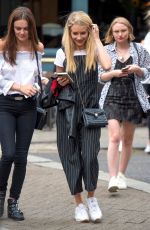 LOTTIE MOSS< EMILY BLACKWELL and FRANKIE GAFF at Goat Restaurant in Chelsea 07/18/2017