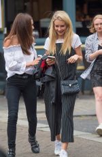 LOTTIE MOSS< EMILY BLACKWELL and FRANKIE GAFF at Goat Restaurant in Chelsea 07/18/2017