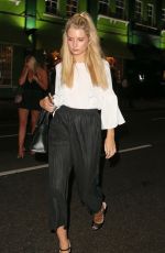 LOTTIE MOSS Leaves Embargo Republica Night Club in Chelsea 07/06/2017