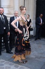 LOUISE BOURGOIN at Vogue Party at Paris Fashion Week 07/04/2017