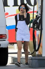 LUCY HALE at a Gas Station in Studio City 07/25/2017