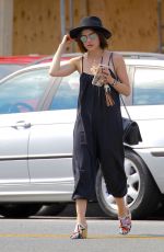 LUCY HALE at Alfred Coffee in Studio City 07/20/2017