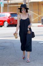 LUCY HALE at Alfred Coffee in Studio City 07/20/2017