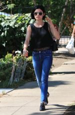 LUCY HALE in Jeans Out in Beverly Hills 07/12/2017