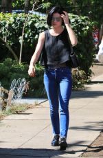 LUCY HALE in Jeans Out in Beverly Hills 07/12/2017