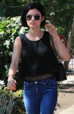 LUCY HALE in Jeans Out in Beverly Hills 07/12/2017