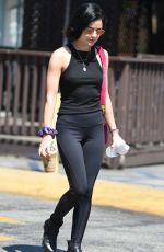 LUCY HALE in Tights Out for Coffee in Los Angeles 07/28/2017