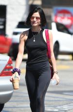 LUCY HALE in Tights Out for Coffee in Los Angeles 07/28/2017