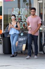 LUCY HALE Leaves Starbucks in Studio City 07/24/2017