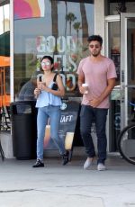 LUCY HALE Leaves Starbucks in Studio City 07/24/2017
