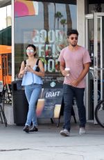 LUCY HALE Leaves Starbucks in Studio City 07/24/2017