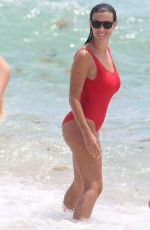 LUDIVINE SAGNA in Swimsuit on the Beach in Miami 07/12/2017