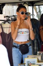 MADISON BEER Shopping at Flea Market in Los Angeles 07/23/2017