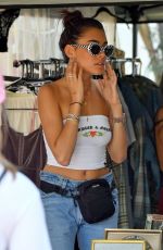 MADISON BEER Shopping at Flea Market in Los Angeles 07/23/2017