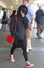 MAISIE WILLIAM at LAX Airport in Los Angeles 07/12/2017